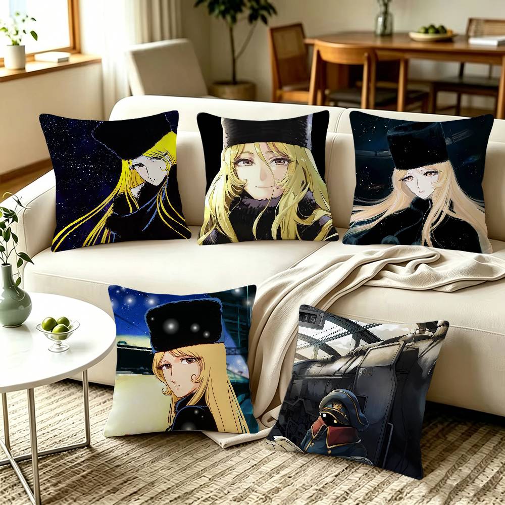 Galaxy Home Textiles - アニメ銀河列車999メテルホームソファクッションカバーと装飾用カスタム枕カバー