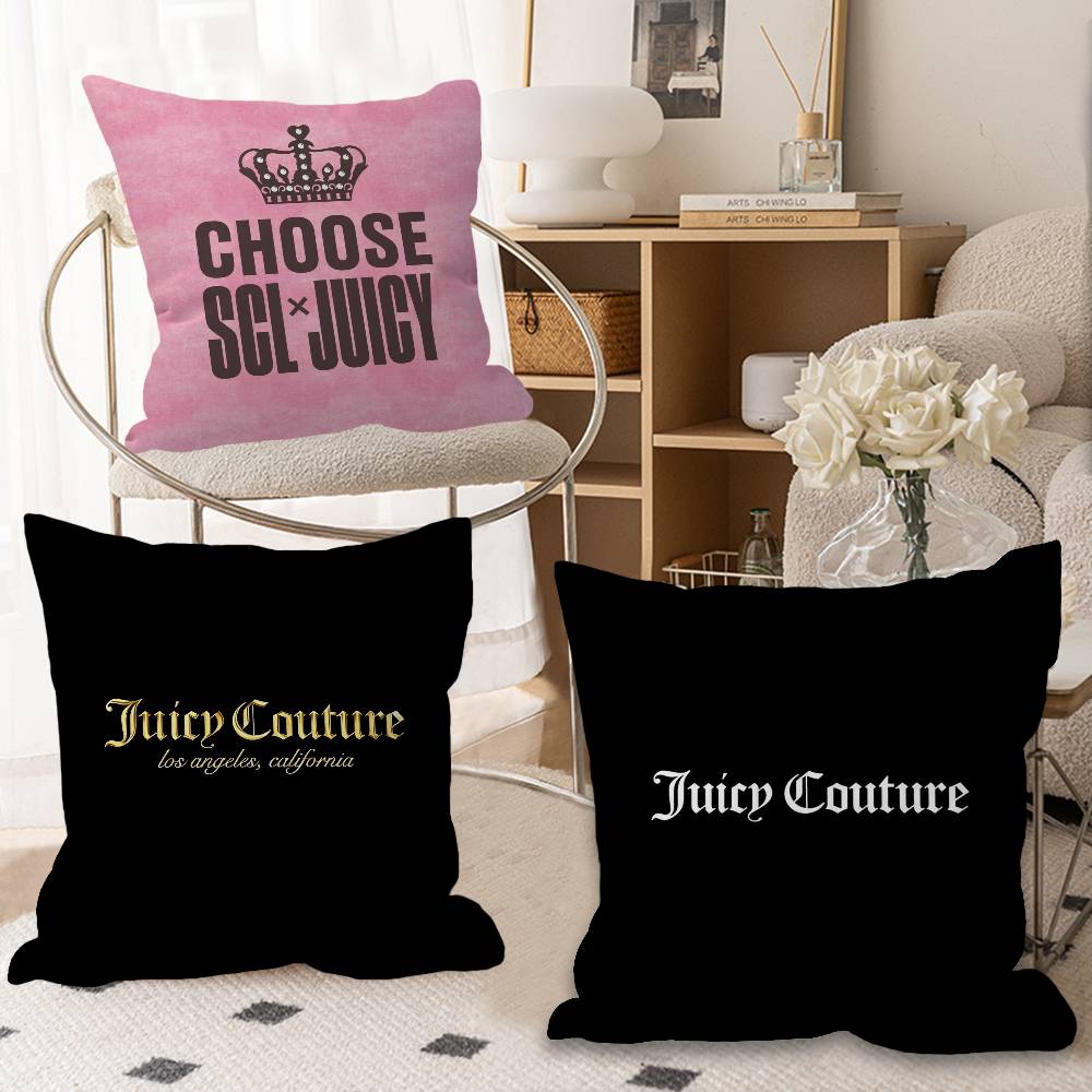 Home Textiles Inc - J-Juicyロゴ C-CoutureS-S パーソナライズされた枕カバー 寝室 子供パーティー装飾 枕カバー