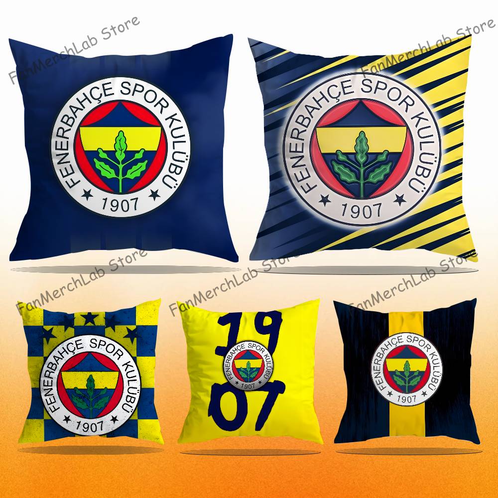 Home Textiles Turkey - トルコ F-FenerbahceS-E 枕カバー 超柔らかく肌に優しい生地 雲のような快適さと隠しジッパー