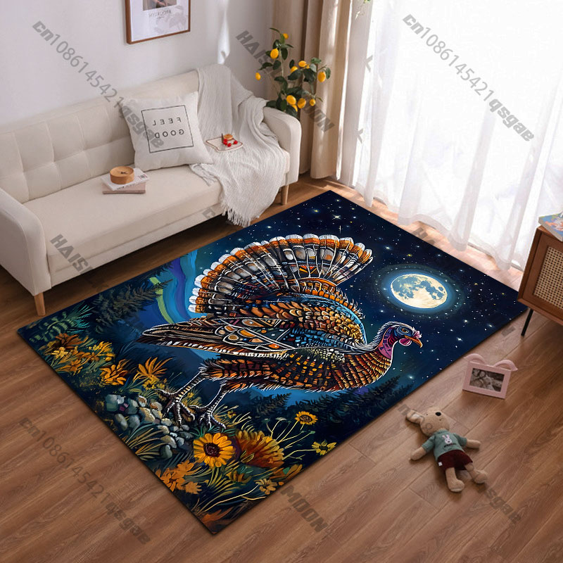 Home Textiles Turkey - トルコ月花カーペットヨガリビングルームルーム装飾子供用クロールマットドアマットエリアラグゲームフロアマット