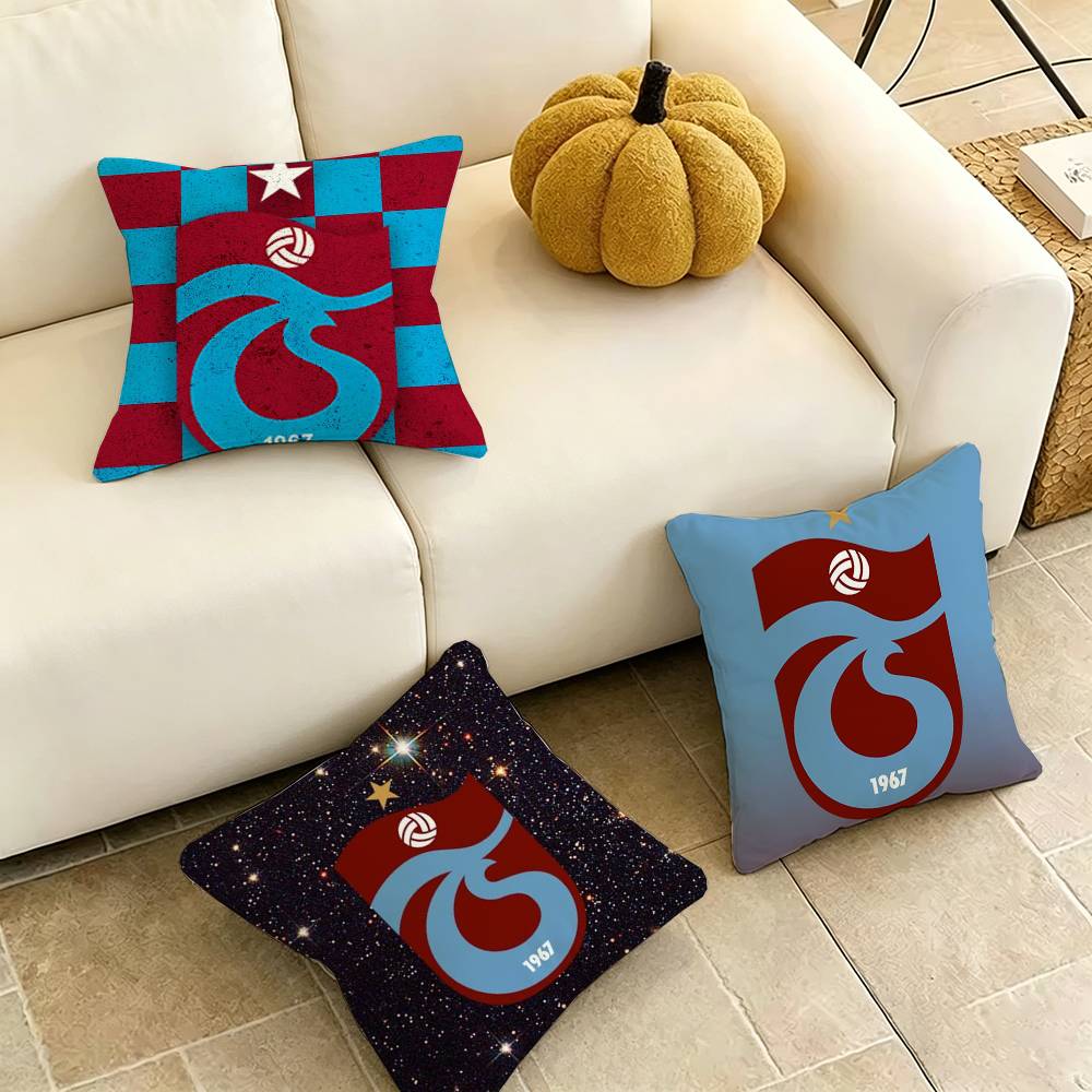 Home Textiles Turkey - トルコ T-Trabzonspor ロゴ枕カバー正方形両面ソファクッションカバー寝室ベッドサイド枕ギフト