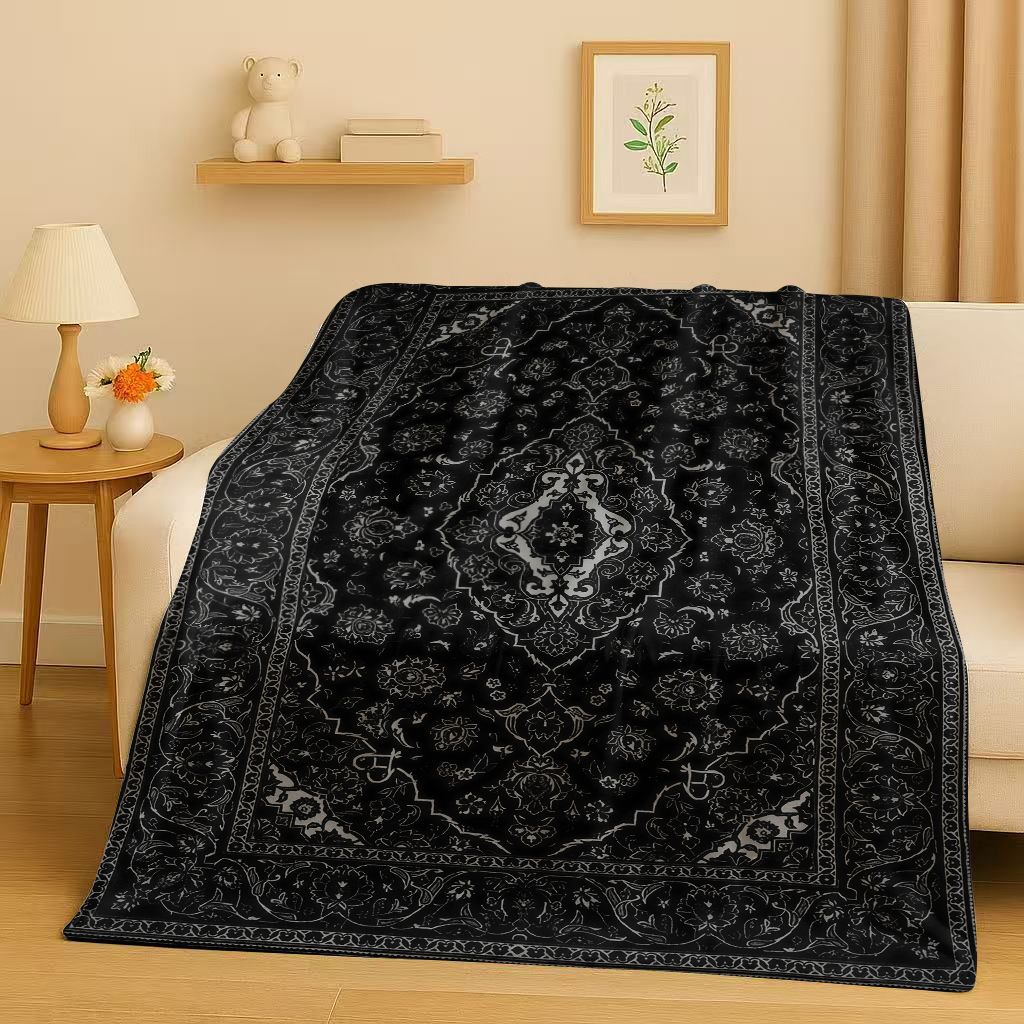 3D 高級ペルシャトルコ風ボヘミアンフランネルブランケット、 - Home Textiles Turkey のレビューと価格