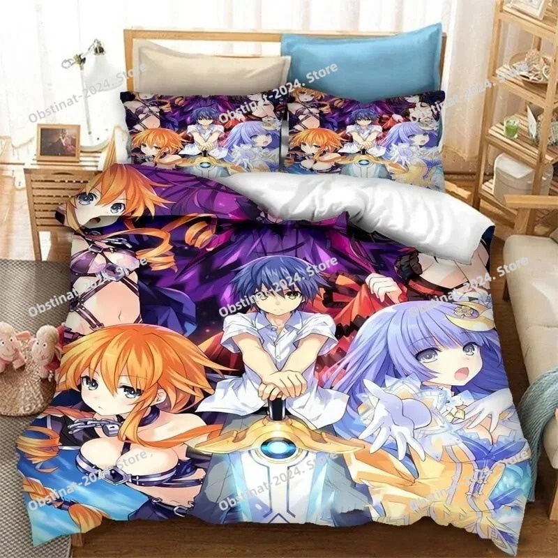 3Dプリントアニメデート・ア・ライブ寝具セット 男の子 女の - Home Textiles Classic Fashion のレビューと価格