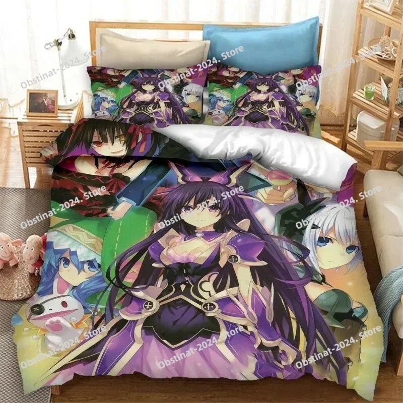 3Dプリントアニメデート・ア・ライブ寝具セット 男の子 女の - Home Textiles Classic Fashion のレビューと価格