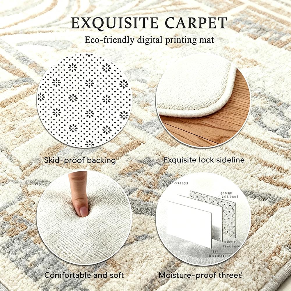 家の装飾に適したフロアマット、子供用滑り止めフランネルマット - Home Textiles Turkey のレビューと価格