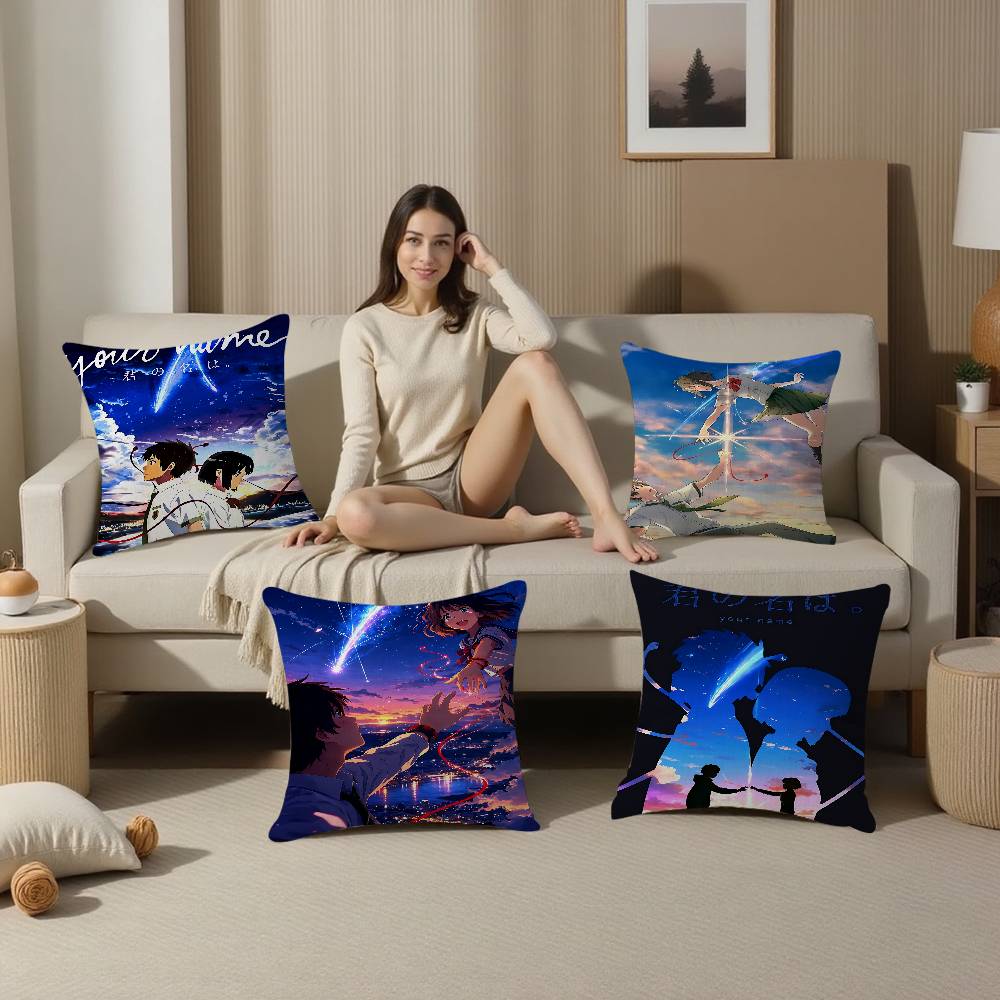 クラシックアニメ「君の名は」枕アニメ枕ソファベッドヘッド枕カ - Home Textiles Classic Fashion のレビューと価格