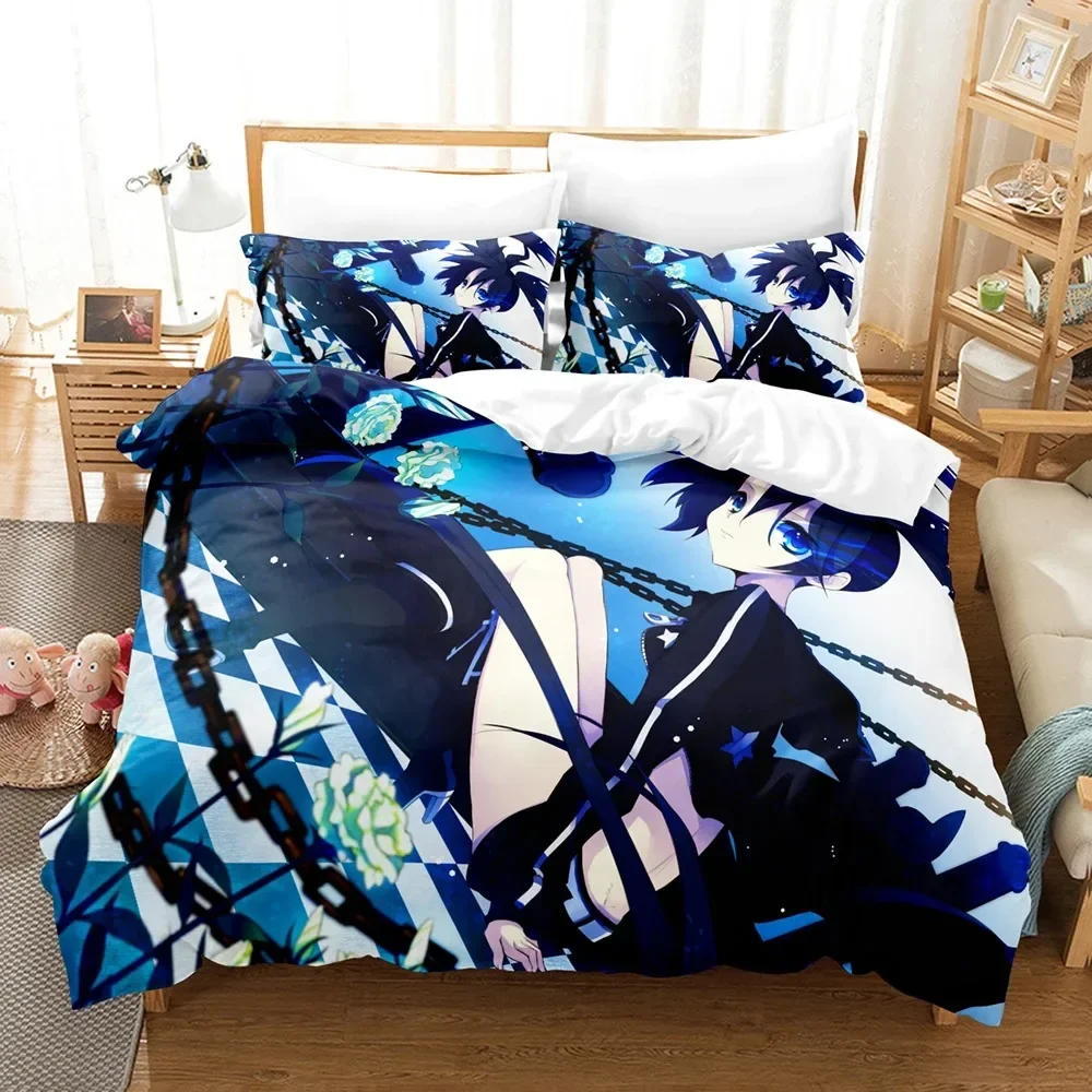 ブラック・ロックシューター布団カバーシングルダブルサイズ男の - Home Textiles Classic Fashion のレビューと価格