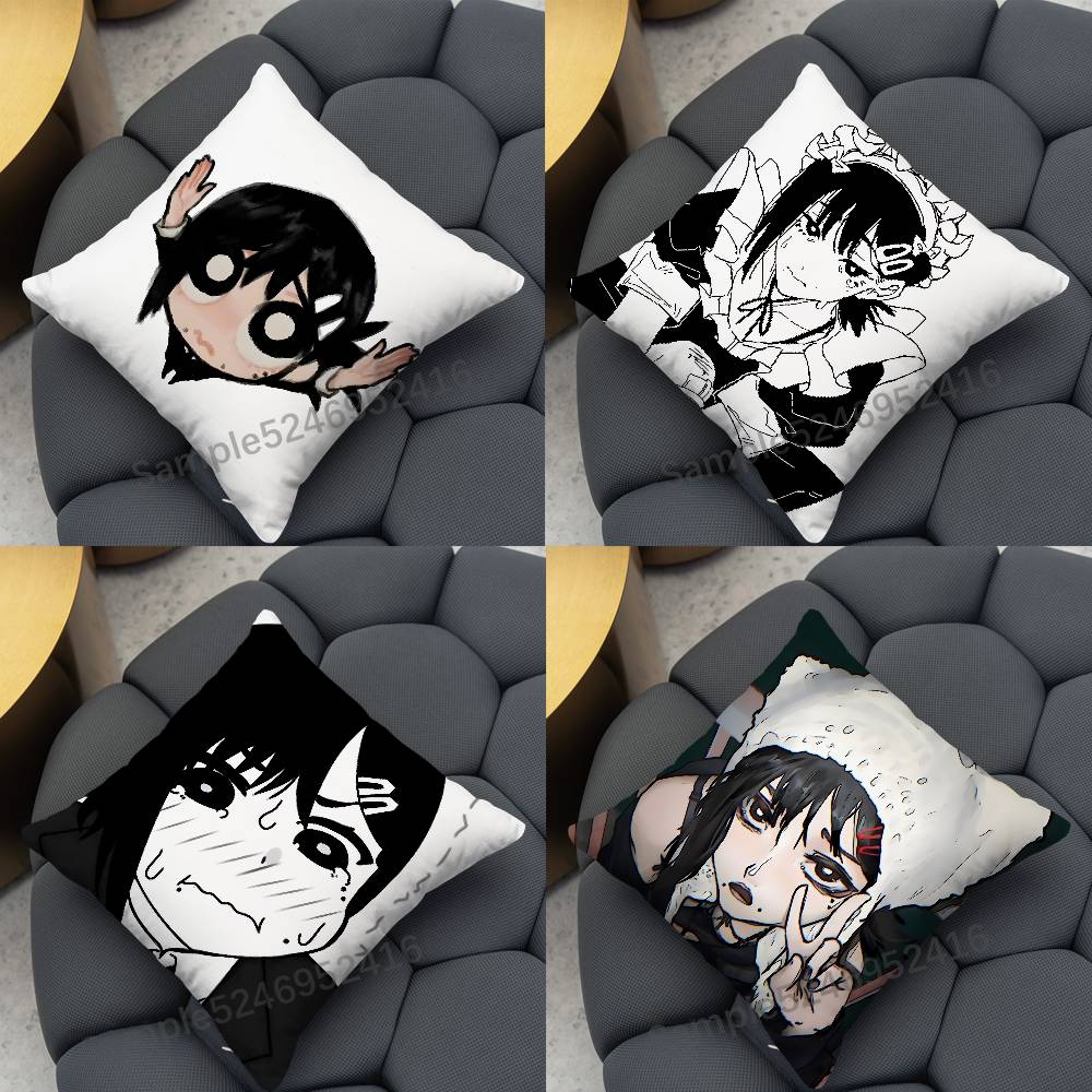 コベニ C-チェーンソーマン スクエアクッション 枕カバー  - Home Textiles Inc のレビューと価格