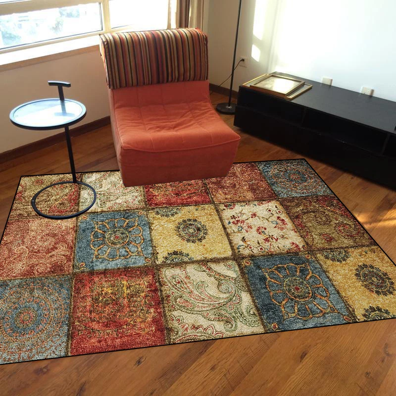 ペルシャ曼荼羅ビッグカーペットリビングルームホームノンスリッ - Home Textiles Turkey のレビューと価格