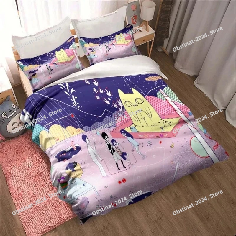 ファッション 3D プリントアニメ大森寝具セットオールシーズ - Home Textiles Classic Fashion のレビューと価格