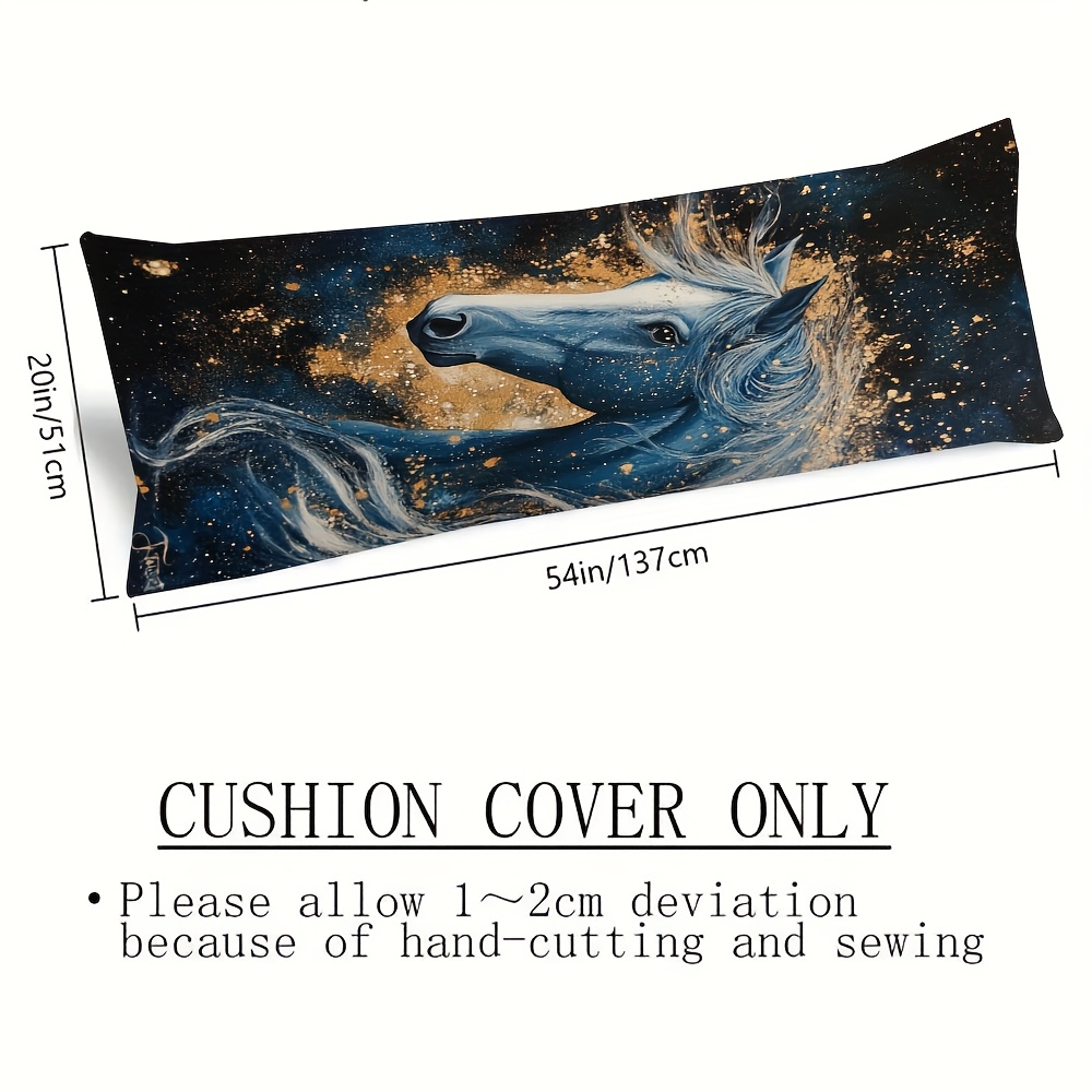 1ピースロング枕カバー、ミニマリストな銀河馬柄のアクリルスタ - Galaxy Home Textiles のレビューと価格