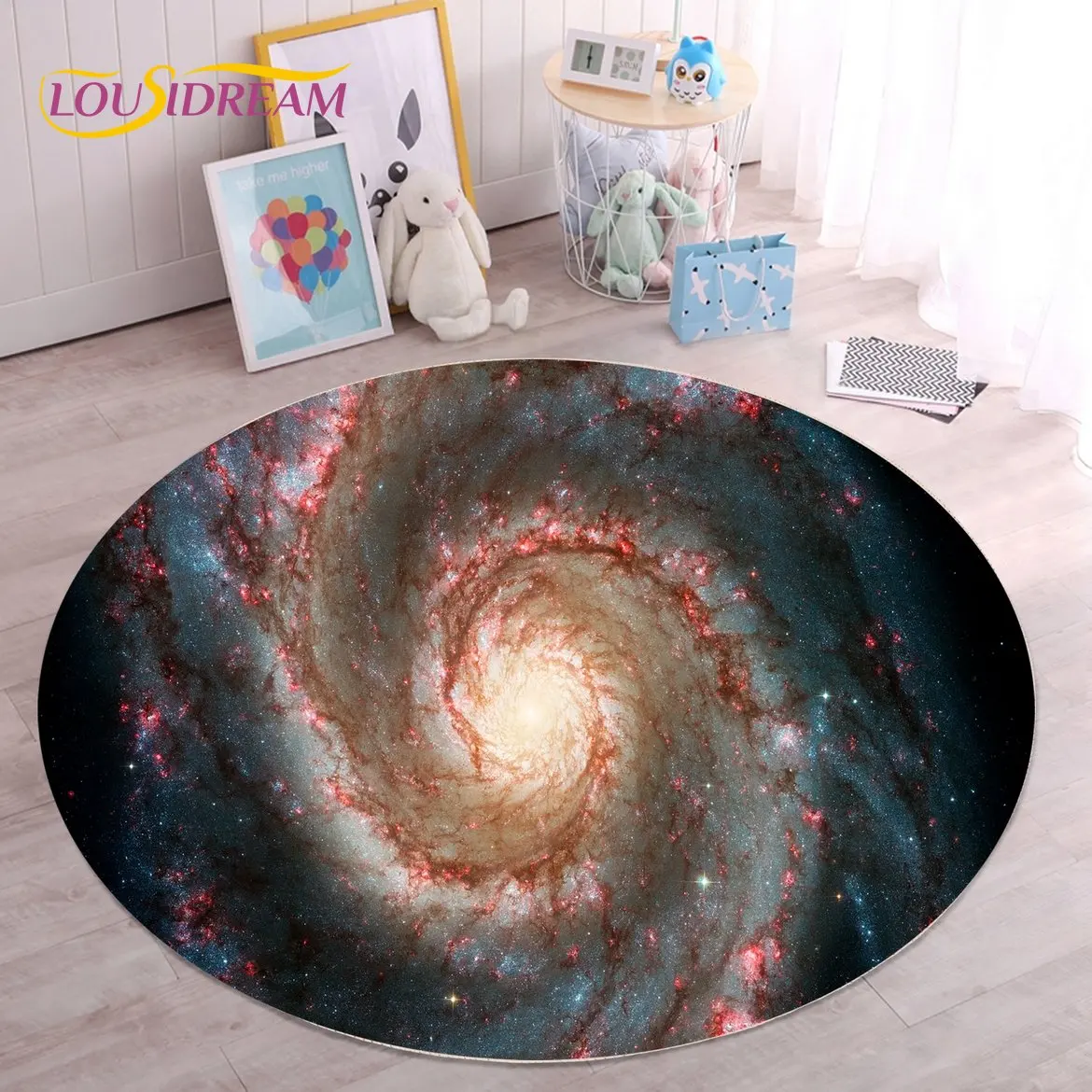 クリスタルベルベットギャラクシーラウンドラグ、HDスペースス - Galaxy Home Textiles のレビューと価格