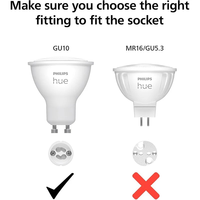 フィリップス Hue GU10 スマート LED スポットラ - Philips Bulb Hue のレビューと価格