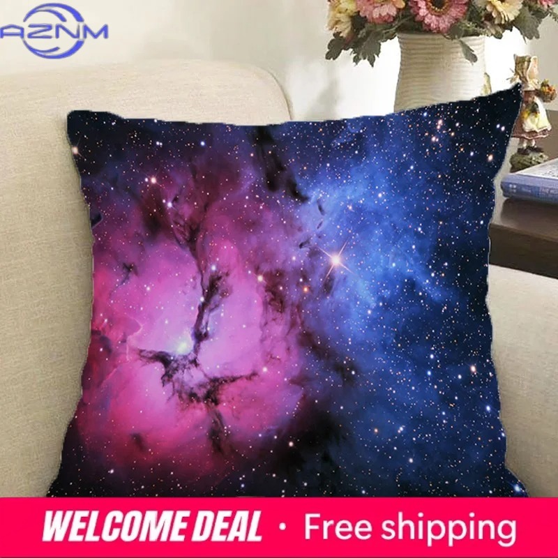 宇宙銀河装飾枕カバーオフィスリビングルーム車の装飾品ホーム枕 - Galaxy Home Textiles のレビューと価格