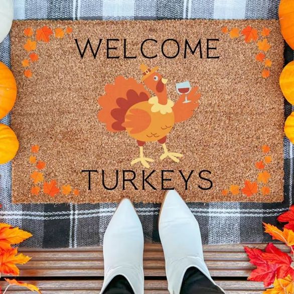 パーソナライズされたウェルカムターキー ドアマット カスタム - Home Textiles Turkey のレビューと価格