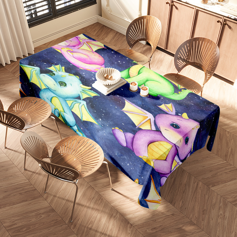 鮮やかなギャラクシーユニコーンテーブルクロス芸術的な宇宙をテ - Galaxy Home Textiles のレビューと価格