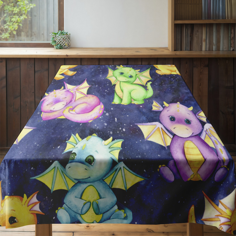 鮮やかなギャラクシーユニコーンテーブルクロス芸術的な宇宙をテ - Galaxy Home Textiles のレビューと価格