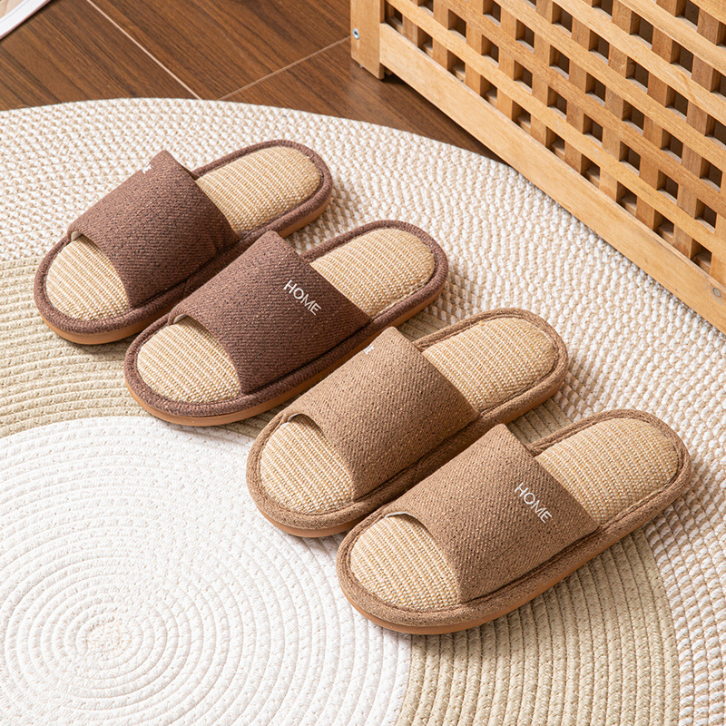 リネンプラットフォーム女性のスリッパハウス 2026 春夏デ - Textiles For Home のレビューと価格