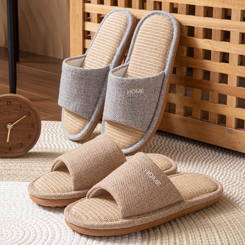リネンプラットフォーム女性のスリッパハウス 2026 春夏デ - Textiles For Home のレビューと価格
