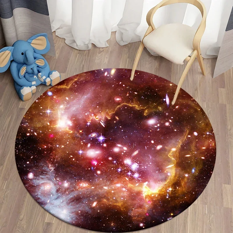 ギャラクシーラウンドラグ 宇宙空間 星雲 星 星空カーペット - Galaxy Home Textiles のレビューと価格