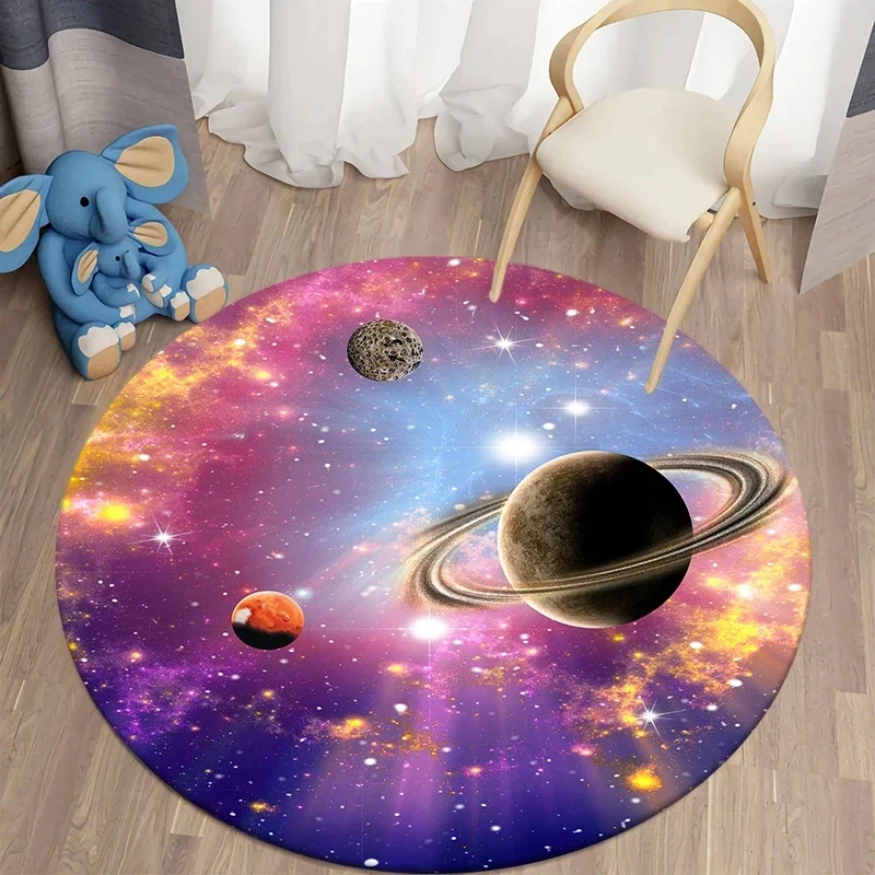 ギャラクシーラウンドラグ 宇宙空間 星雲 星 星空カーペット - Galaxy Home Textiles のレビューと価格