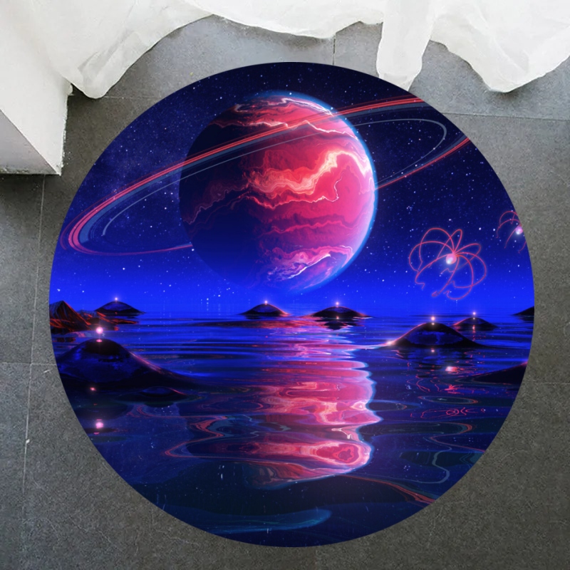 ギャラクシーラウンドラグ 宇宙空間 星雲 星 星空カーペット - Galaxy Home Textiles のレビューと価格